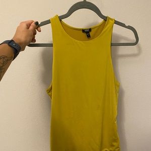 Express Mustard Yellow Bodysuit